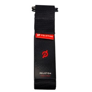Peloton Black Yoga Strap with Red Logo